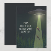 面白い反トランプUFOリーダー連れてけエイリアン シーズンカード (正面/裏面)