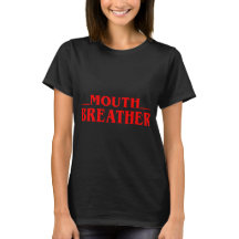  面白い口呼吸者の引用Tシャツ 