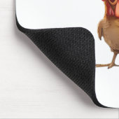 面白い叫ぶ鶏 F カウ F ユーモア マウスパッド (コーナー)