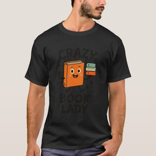面白い司書本読者コレクター本の虫さん用 Tシャツ (正面)