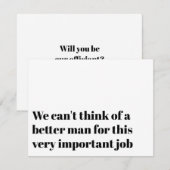 面白い司祭によるプロポーズ　私たちと結婚してください　招待状 招待状 (正面/裏面)