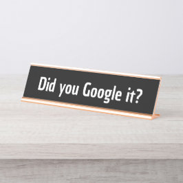 面白い同僚ギフト Gen z ジョーク google で調べましたか デスクネームプレート