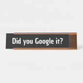 面白い同僚ギフト Gen z ジョーク google で調べましたか デスクネームプレート (正面)