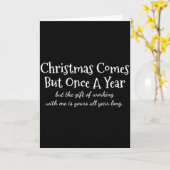 面白い同僚用Tシャツとユニの大人の青いスモール カード (黄色い花)