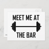 面白い名言でバーで会おう ポストカード (正面/裏面)