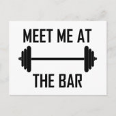 面白い名言でバーで会おう ポストカード (正面)
