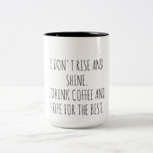 面白い名言入りコーヒーカップ ツートーンマグカップ (中央)