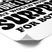 面白い名言 いいえ、私は話す前に考えていない ユーモア ポスター (角)