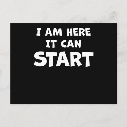 面白い名言 ふざけたユーモア 皮肉 笑い プレゼント ポストカード (正面)