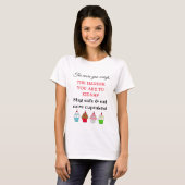 面白い名言 ユーモア ケーキを食べろ Tシャツ (正面フル)