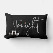 面白い名言 今夜/ 今夜じゃない ブライダルシャワー ランバークッション (正面)
