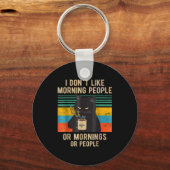 面白い名言 朝の人は好きじゃない キーホルダー (正面)