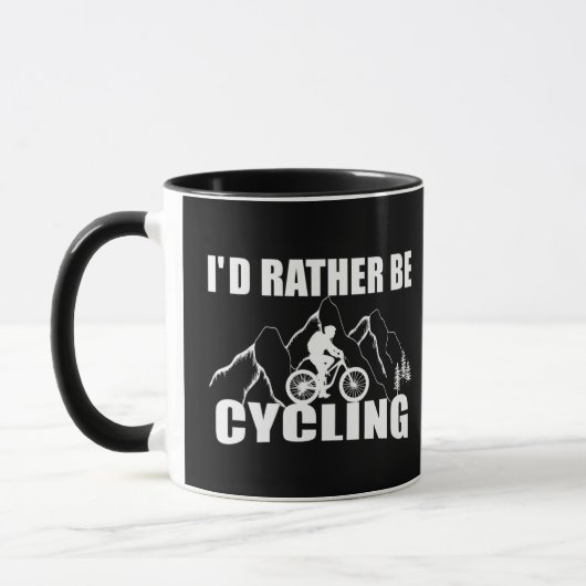 面白い名言 自転車ギフト マグカップ (左)