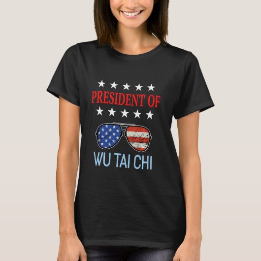 面白い呉太極 healing アクセサリー USA 国旗療法士 Tシャツ (正面)