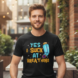 面白い喘息啓発 トライブレンドTシャツ