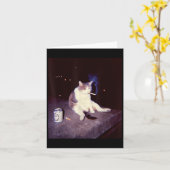 面白い喫煙ミーム たばこ キッテン 脳腐敗 シリ カード (黄色い花)