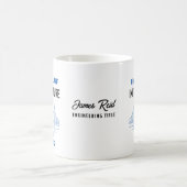 面白い土木工学の橋のエンジニア コーヒーマグカップ (中央)