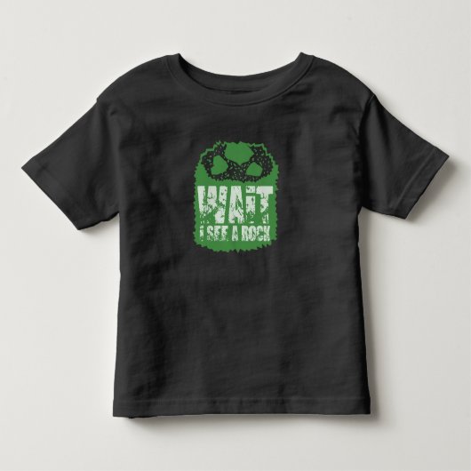 面白い地質学 - あ、岩が見えた トドラーTシャツ (正面)