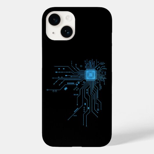 面白い基板 コンピューター 電子回路 Case-Mate iPhoneケース (裏面)