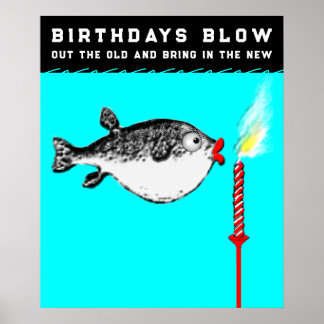 面白い大人の誕生日ポスター ポスター
