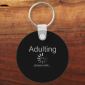 面白い大人の18歳誕生日おもしろ動画 67 ローディングミーム女子 キーホルダー (正面)