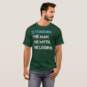 面白い大学システム管理者Linuxシェル Tシャツ (正面フル)