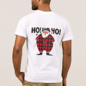 面白い太ったサンタクロースTシャツ Tシャツ (裏面)