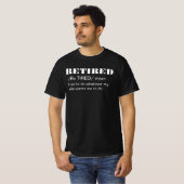 面白い夫の引退 Tシャツ (正面フル)