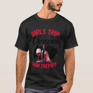 面白い女子会 バチェロレッテパーティー ワインパーティー 女子の小旅行 Tシャツ