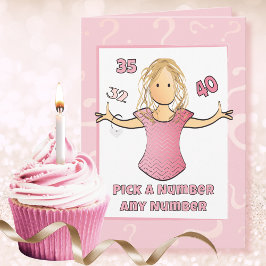 面白い女性キャラクターの毒舌40歳の誕生日 カード