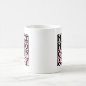 面白い妊娠の最大収容人数 コーヒーマグカップ (中央)