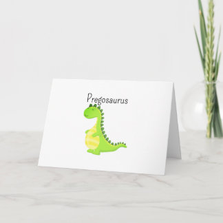 面白い妊娠恐竜グリーティングカード Pregosaurus カード