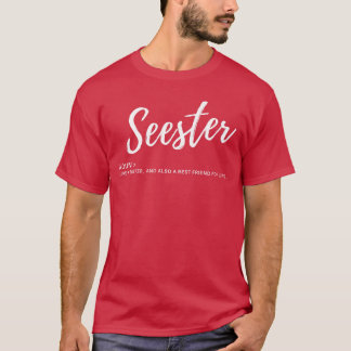 面白い姉妹定義アパレル素晴らしいギフト リトロ Tシャツ