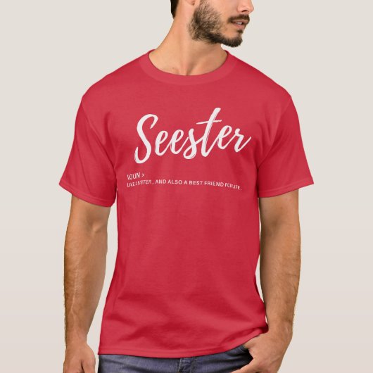 面白い姉妹定義アパレル素晴らしいギフト リトロ Tシャツ (正面)