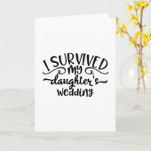 面白い娘の結婚デザイン カード (黄色い花)