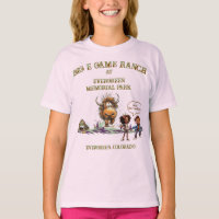 面白い子供バイソンアメリカバイソン1Tシャツ