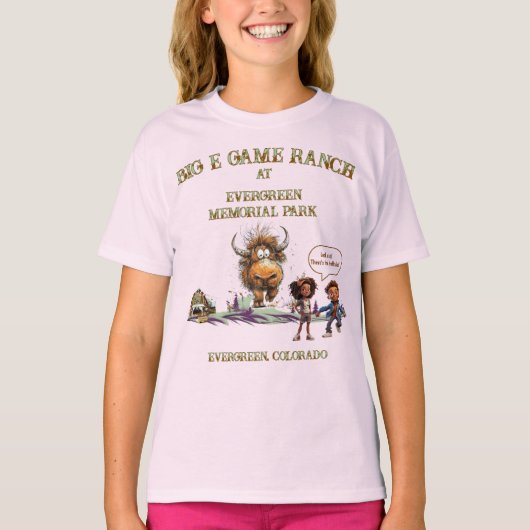 面白い子供バイソンアメリカバイソン1Tシャツ Tシャツ (正面)