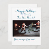 面白い季節のグリーティングカード シーズンカード (正面/裏面)