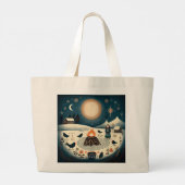 面白い季節 ラージトートバッグ (裏面)