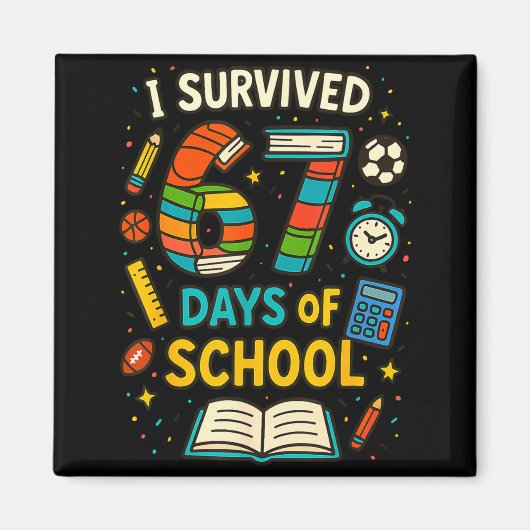 面白い学校の6つの7つのミーム学生教師のジョーク6 マグネット (正面)