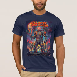 面白い宇宙兵士BBQグリルマスターのパロディ Tシャツ