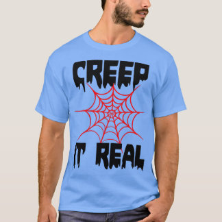 面白い実在ハロウィンティーをクリープ Tシャツ