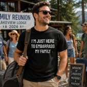 面白い家族Tシャツ | 家族を恥ずかしくするTシャツ Tシャツ