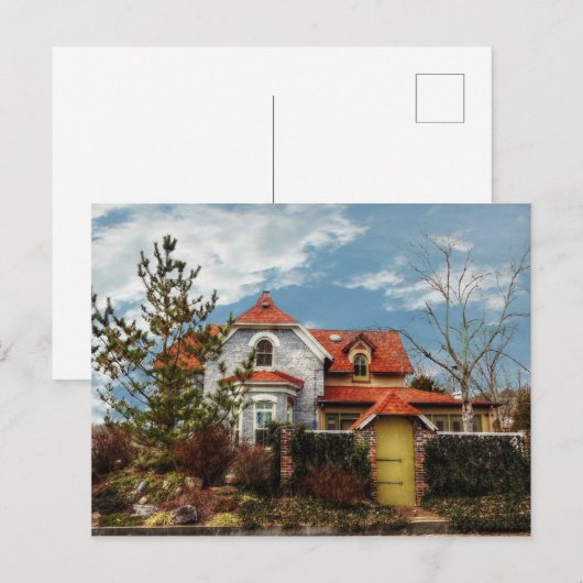 面白い家 ポストカード (正面/裏面)