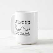面白い寝るマグカップ コーヒーマグカップ (正面左)