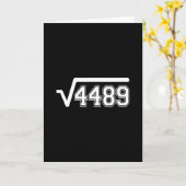 面白い平方根4489 67 面白いミーム 6 7 マ カード (黄色い花)