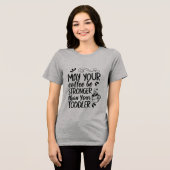 面白い幼児パパコーヒーTシャツ - 強いコーヒー トライブレンドＴシャツ (正面全面)
