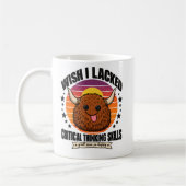 面白い建設監督Tシャツ コーヒーマグカップ (左)