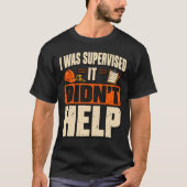 面白い建設監督Tシャツ Tシャツ (正面)