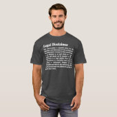 面白い弁護士の免責条項 会話の友達 Tシャツ (正面フル)